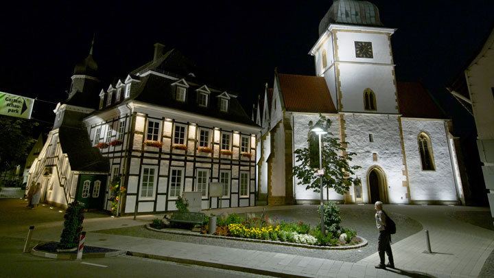 LED-Beleuchtung in der Stadt Rietberg