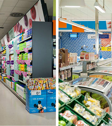 Philips LED-Beleuchtung lässt die Produkte in den Consum Supermärkten in Valencia in noch besserem Licht erscheinen