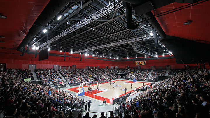 Flackerfreie LED-Stadionbeleuchtung