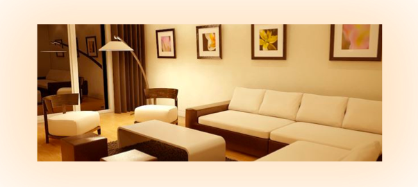 Wohnzimmer-Lichteffekt mit Farbtemperatur für warmes Schimmern 