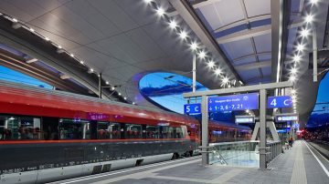 Hauptbahnhof Graz LED-Beleuchtung